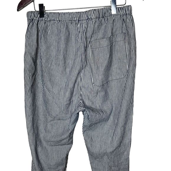 Choctaw Ridge Japanese Natural Striped Linen/Cotton Drawstring Lounge Pants Made - Picture 5 of 7